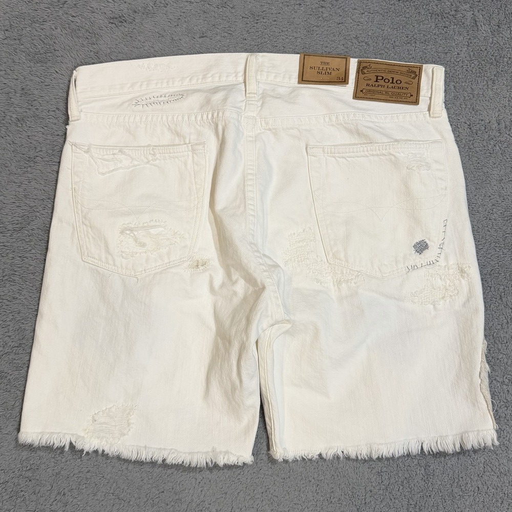 *READ Polo Ralph Lauren 36W 7'' Inseam Sullivan Slim Denim Shorts Williston Wash - Picture 8 of 14